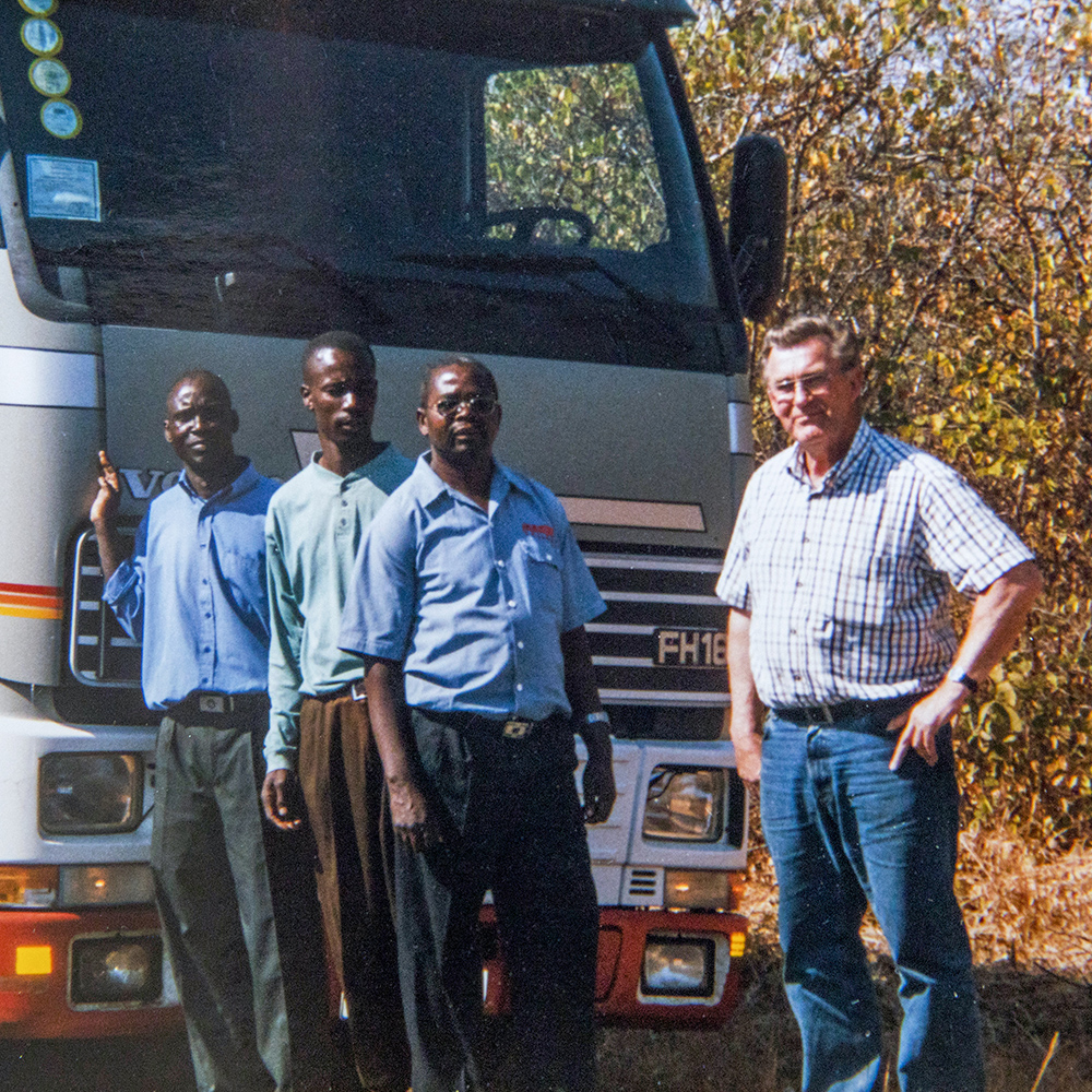 Camión de Sanfridssons en Zambia.